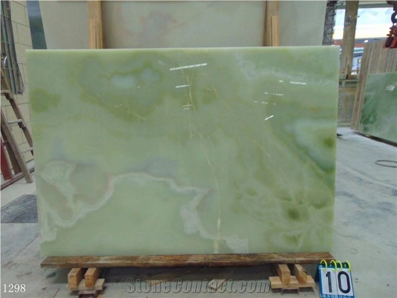 Afghanistan Afghan Light Green Onyx Slab In China Market