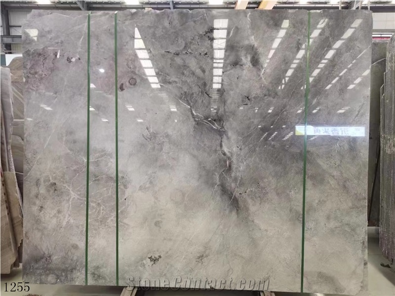 China Windsor Grey Marble Slab In Stone Market