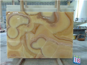 Jalisco Orange Onyx Bojnord Onice Nuvolato Extra Persia Slab