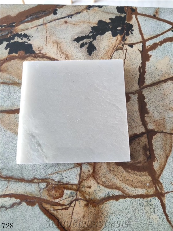 Opus White Pearl Quartzite Slab In China Stone Market