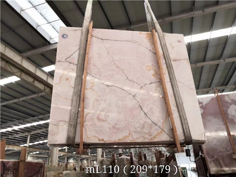 Persian Pink Onyx Onice Rosa Naghadeh Slab In China Market