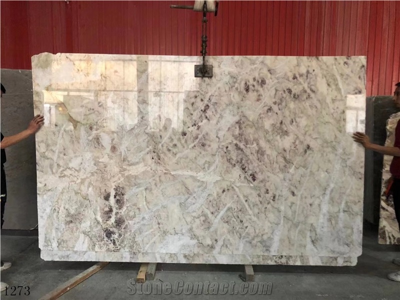 Rosa Coral Pink Marble Aurora Mexico Ivory Corallo Slab