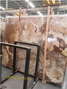 Turkey Onice Sultano Sultan Gold Onyx Slab In China Market