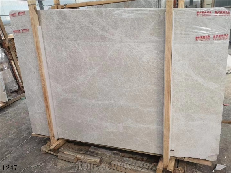 Turkey Silver Beige Marble Slab In China Stone Market