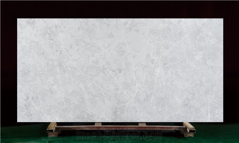 Allen Grey Artificial Quartz Stone Kitchen Countertops