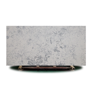Antique Brown Artificial Quartz Slabs For Wall And Floor