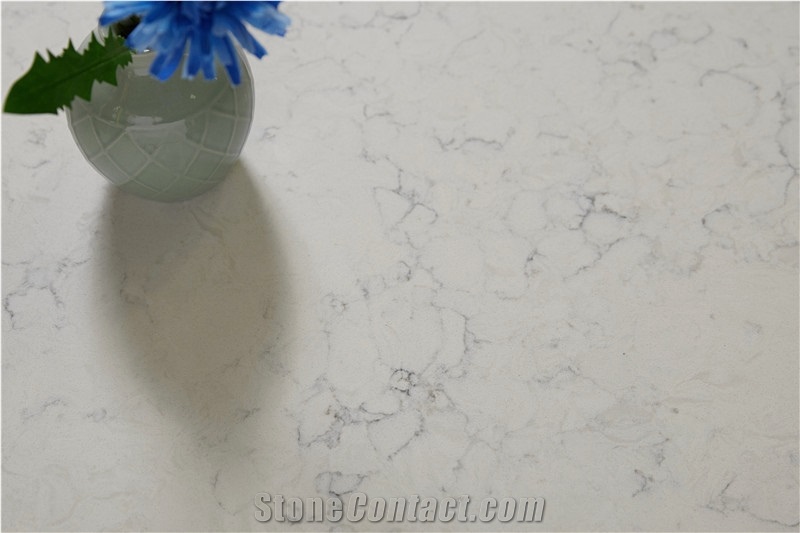 Artificial Quartz Stone Sand White Slabs And Tiles