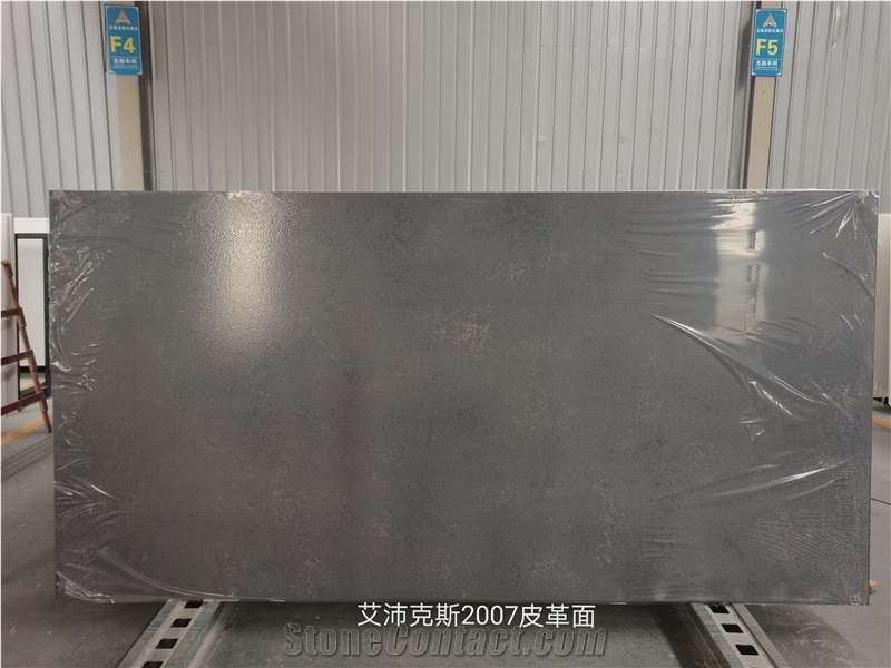 Manufacturer Metro Concrete Quartz Slab For Bathroom