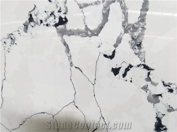 Marble Look Artificial Slab Quartz Stone