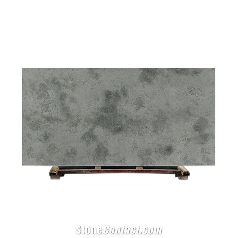 Rock Cement Grey Thick Stone Panels Quartz Slab