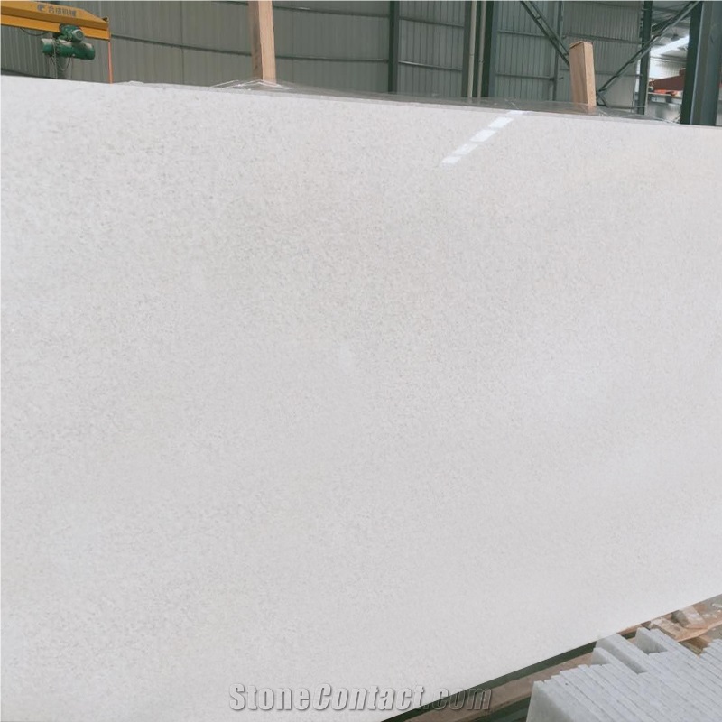 Chinese Stone Shaanxi White Crystal Marble Big Slab