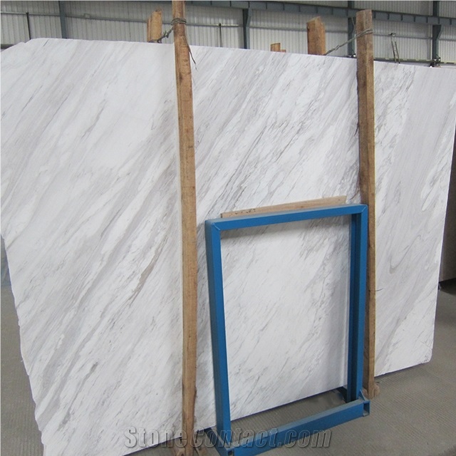 Cut To Size Natural Volakas White Marble Floor Slab Tiles