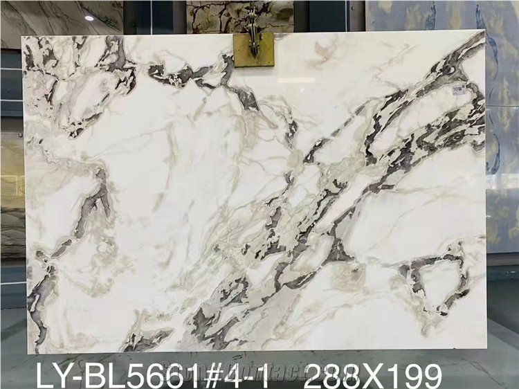 Hot Sell Pattern Natural Grey Marble Slab For Background