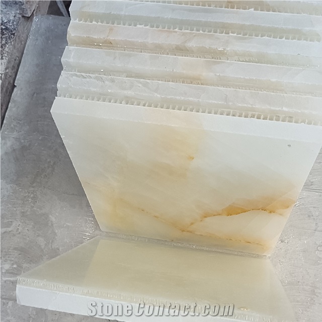 Natural Polished Stone White Onyx Wall Tiles