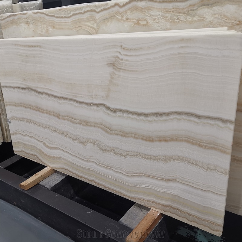 New Decorative Polished White Pale And Plan Marble Slab