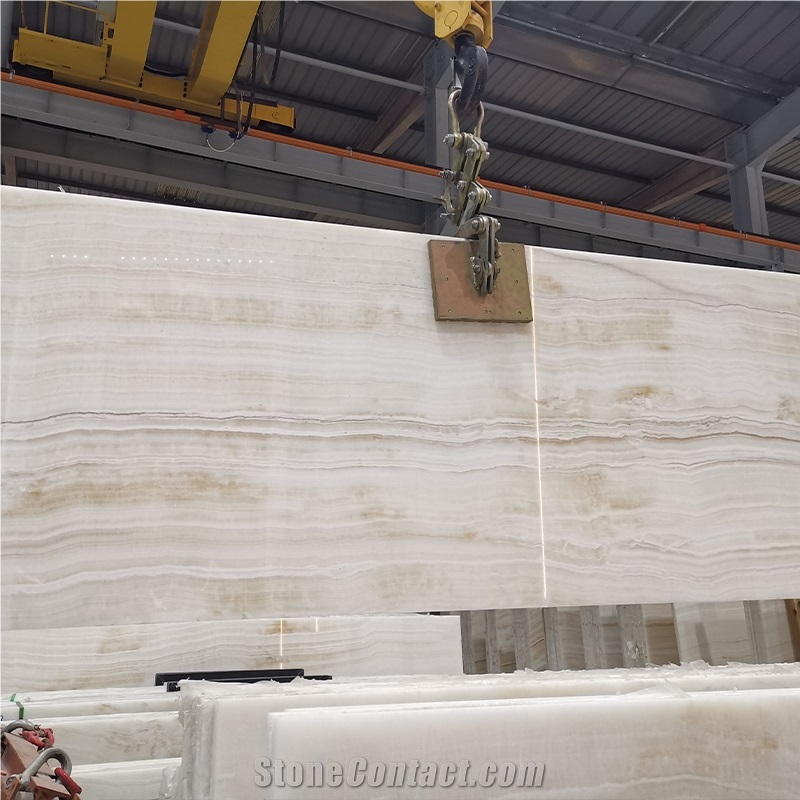 New Decorative Polished White Pale And Plan Marble Slab