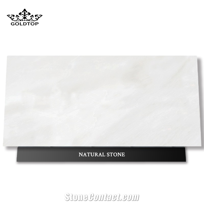 Ornamental Natural Stone Namibia Rhino White Marble Slab