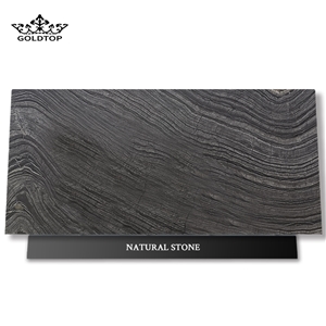 Ornamental Natural Stone Polished Zebra Black Marble Slab