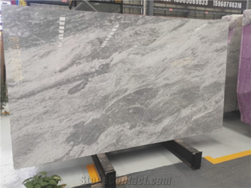 Popular Polished Stone Elba Grey Marble Slabs