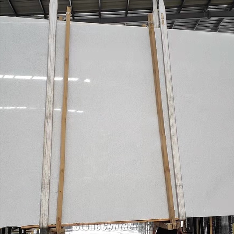 Popular Shanxi Crystal White Marble Slab Tile For Flooring