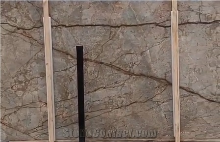 Popular Style Polished Forest Grey Marble Slabs For Villa