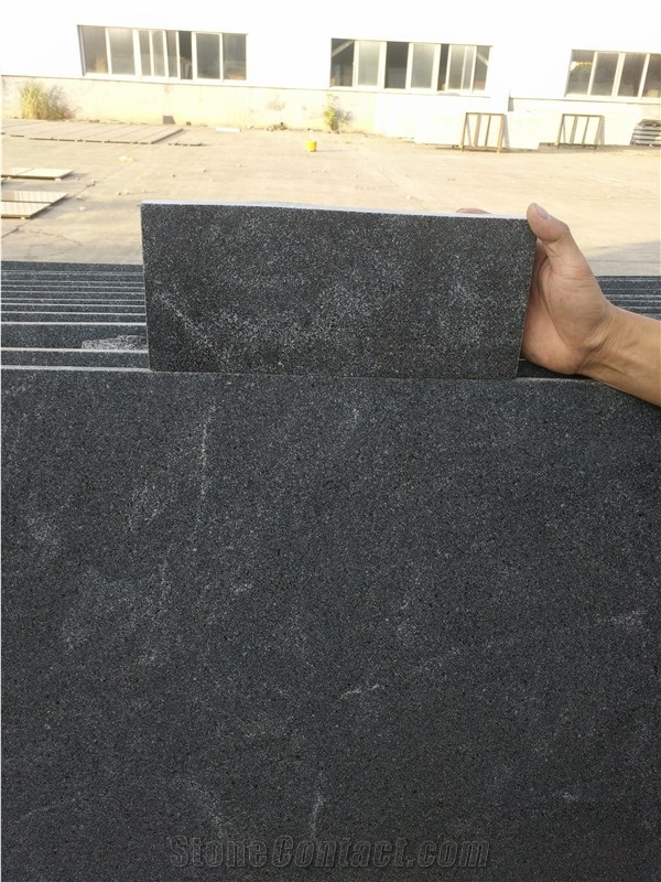 Wholesale Custom Size Black Natural Granite Stone Slabs