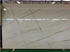 Nano Glass Panel Calacatta Gold Marble Look Super Quality