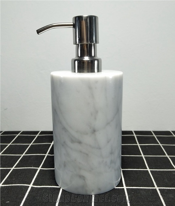 Rectangular Grey Granite Soap Dish Cup Dispenser