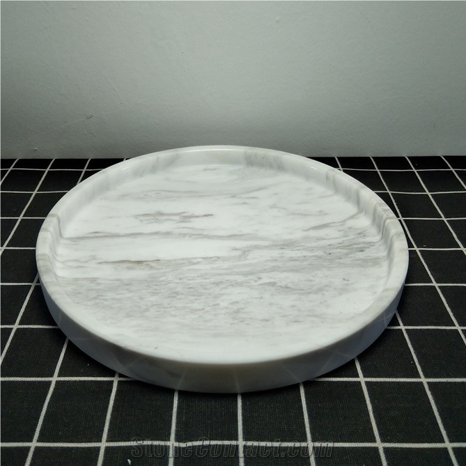 Soho Home Thornton Carrara Marble Soap Dish | White