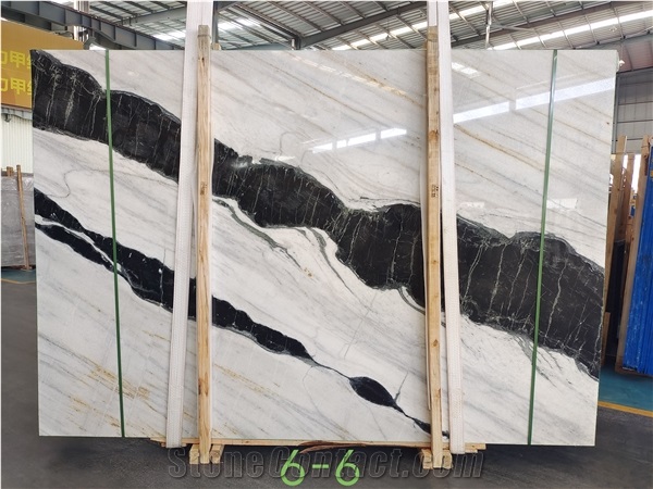 China Panda White Marble Tiles,Dalmata Marble Slabs