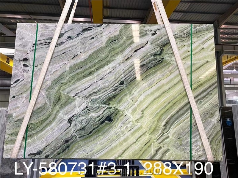 River Jade China Green Marble Bookmatch Slabs