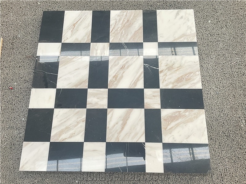 Black And White Marble Composite Ceramic Tile Wall Floor