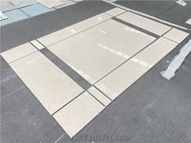 Shanna Beige Marble Composite Ceramic Tile For Wall /Floor