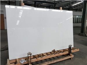 White Nano Glass Crystallized Stone Slabs