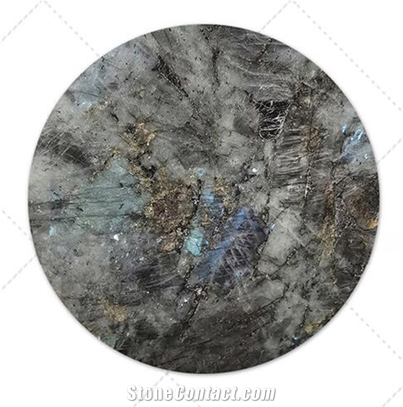 Lemurian Blue Granite Round Table Top