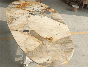 Oval Pandora Granite Table Top Kitchen Work Top Office