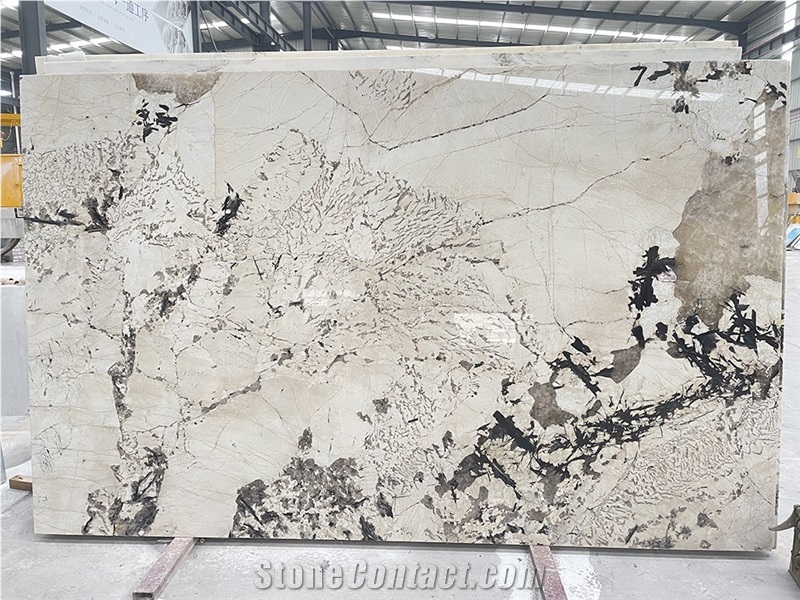 Patagonia Slab Brazil Quartzite Tile White Backsplash Wall