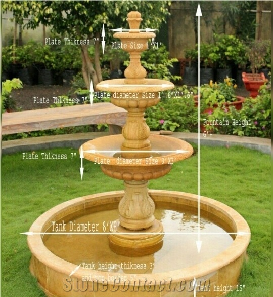 Natural Sandstone Water Fountain