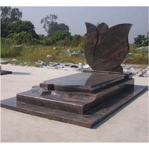 Polished Granite Tombstone