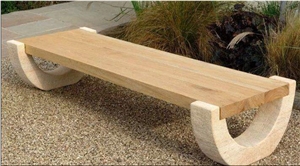 Sandstone Garden Stone Furniture, Patio Bench