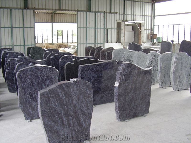 Vizag Blue Granite Headstones