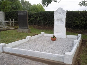 White Marble Tombstone