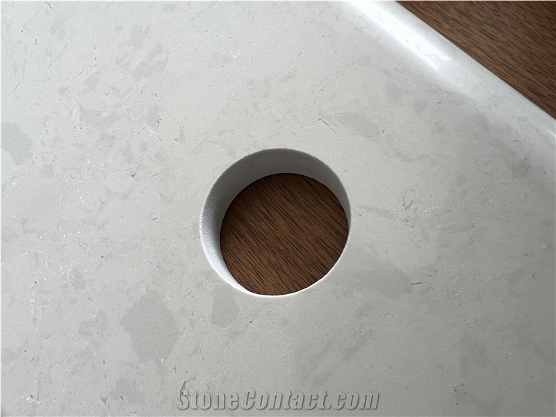 High Quality White And Gray Bathroom Vanity Top