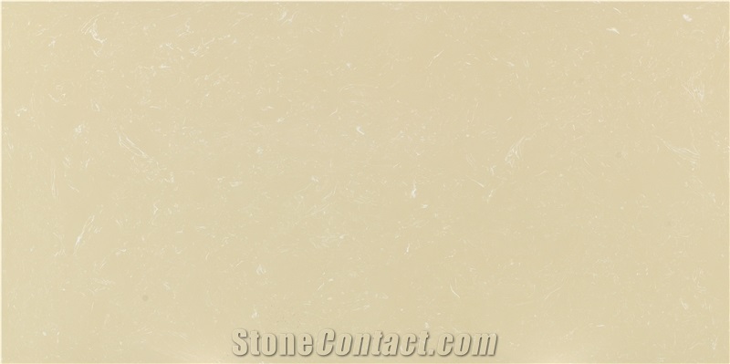 Lisheng Engineered Marble Beige Slab Customized Decoration