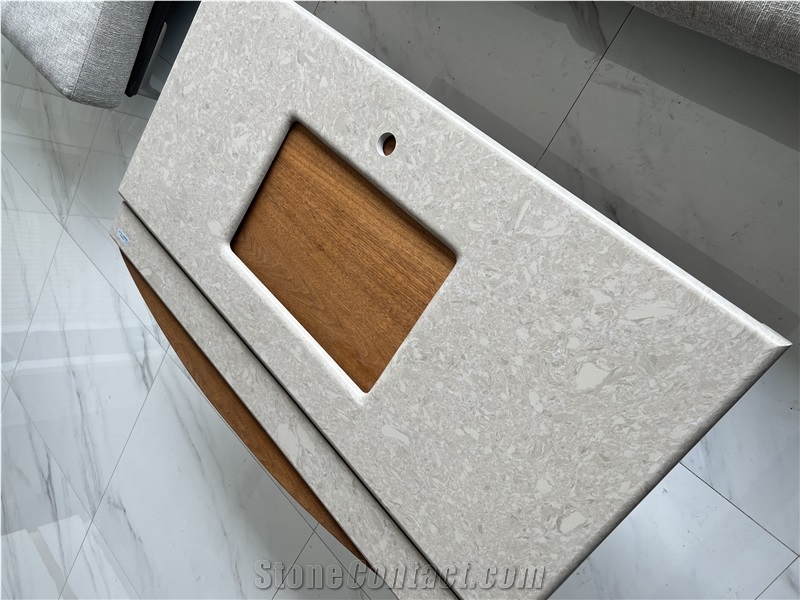 Real Stone Chinese Grey Artificial Marble Vanity Top