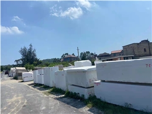 Chinese Guangxi White Marble Block
