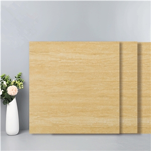 Beige Wood Vein Porcelian Tiles Living Room Flooring
