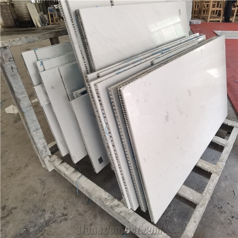 White Marble Light Weight Composite Aluminum Honeycomb Tile