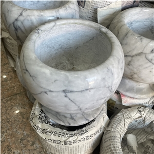 Cheap Natural Marble Mortar And Pestle Set For Kitchen Decor