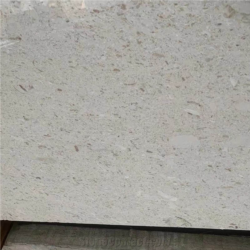 Crema Pearl Beige Limestone Slabs For Exterior Wall Cladding